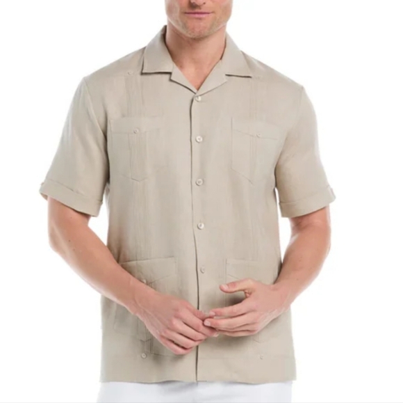 Cubavera NWT Short-Sleeve Guayabera Button-Down Shirt 2XLT
